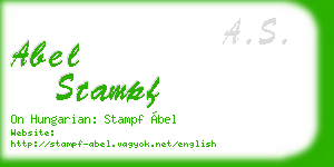 abel stampf business card
